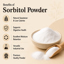 Sorbitol Powder 55lb by Essencea Pure Bulk Ingredients | Sugar-Free Sweetener | Sugar Substitute, Low Calorie Sweetener | Gluten Free