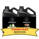 Aloevera Oil & Babassu Oil - Bundle of 64 Ounces Each | Hydrating and Nourishing for Skincare and Haircare | Soothes