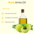 Amla Oil | 100% Pure & Natural Cold Pressed | Hair Growth Oil | Great for Healthy & Moisturised Hair - 128 FL OZ