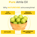 Amla Oil | 100% Pure & Natural Cold Pressed | Hair Growth Oil | Great for Healthy & Moisturised Hair - 128 FL OZ