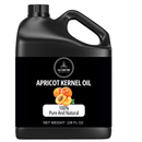 Apricot Oil | 100% Pure and Natural Cold Pressed Body Oil | Great for Skin Care and Hair Care - 128 FL OZ - Health &