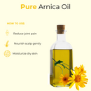 Arnica Oil | 100% Pure and Natural Cold Pressed Body Oil | Great for Skin Care and Hair Care - 128 FL OZ - Health &