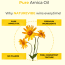 Arnica Oil | 100% Pure and Natural Cold Pressed Body Oil | Great for Skin Care and Hair Care - 128 FL OZ - Health &