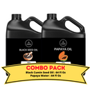 Black Cumin Seed Oil & Papaya Oil - Bundle of 64 Ounces Each | Hydrating and Nourishing for Skincare and Haircare