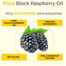 Black Raspberry Oil | 100% Pure and Natural Cold Pressed Body Oil | Great for Skin Care and Hair Care - 128 FL OZ