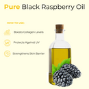 Black Raspberry Oil | 100% Pure and Natural Cold Pressed Body Oil | Great for Skin Care and Hair Care - 128 FL OZ