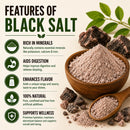 Black Salt (Kala Namak) 55lb | Food Grade Mineral Salt | Ideal for Cooking, Seasoning & Food Manufacturing