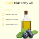 Blueberry Oil 100% Pure & Natural Cold Pressed Carrier Oil | Moisturiser for Skin Nails & Hair | Cleansing Oil Great