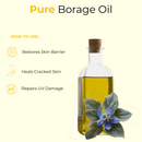 Borage Seed Oil 100% Pure and Natural Unrefined and Hexane-Free | Nourishes Skin and Hair | Suitable for all Skin Types