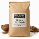 Naturevibe Botanicals Brown Flax Seeds 25kg (55lb) Food Grade Premium | Ideal for Smoothies, Baking & Healthy Meals