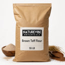 Brown Teff Flour 55lb – Ideal for Gluten-Free Baking & Cooking | High in Fiber & Iron
