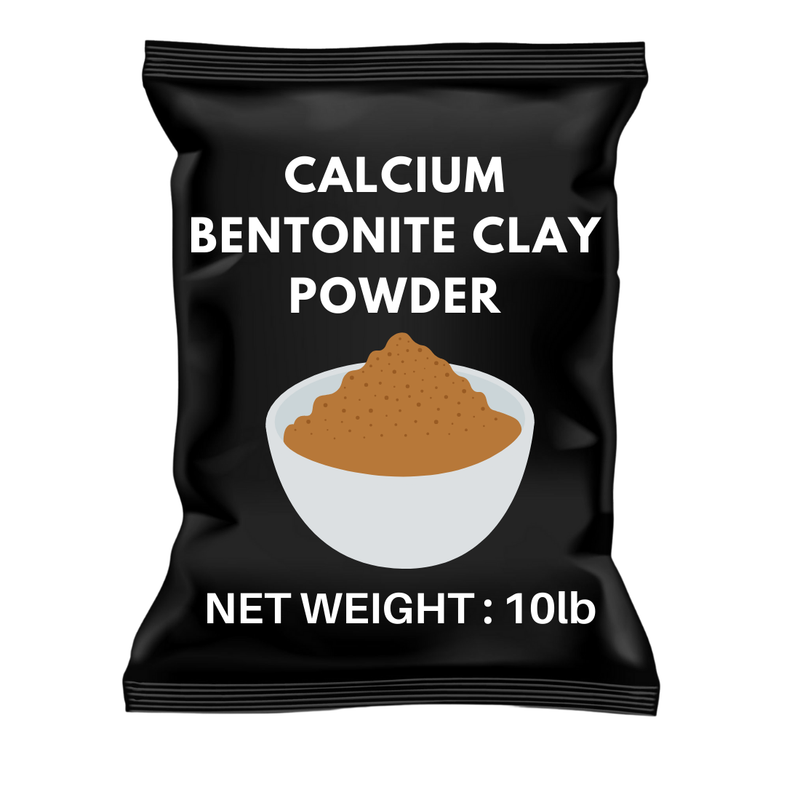 Calcium Bentonite Clay Powder 10lb by Essencea Pure Bulk Ingredients | Deep Pore Detox Face & Hair Mask | 100% Natural