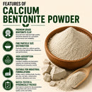 Calcium Bentonite Powder 55lb | Food Grade Natural Clay Powder | Ideal for Food Processing & Industrial Applications