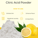Citric Acid Powder 25kg – Pure & Multi-Purpose | Cleaner & Food Additive | A Solution for All Your Needs