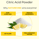 Citric Acid Powder 25kg – Pure & Multi-Purpose | Cleaner & Food Additive | A Solution for All Your Needs
