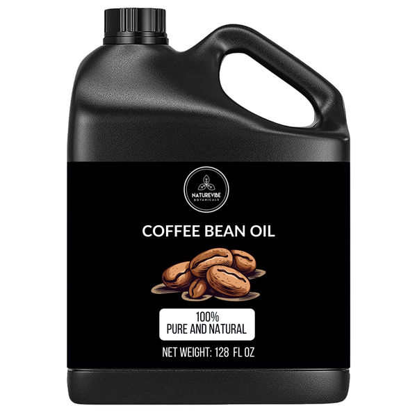 Coffee Bean Oil 100% Pure & Natural by Naturevibe Botanicals | Cold Pressed | Great for Skincare and Haircare | Provides Radiating Glow | Rich in Antioxidants and essential fatty acids |Refreshing Body Massage Oil.