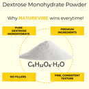 Dextrose Monohydrate 20lb - Pure Glucose Energy Source for Food Fitness & Fermentation | Fast-Digesting Carbohydrate
