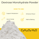 Dextrose Monohydrate 20lb - Pure Glucose Energy Source for Food Fitness & Fermentation | Fast-Digesting Carbohydrate