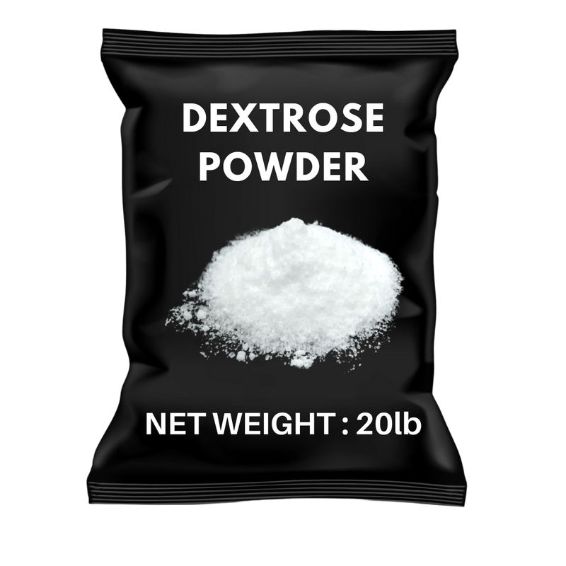 Dextrose Monohydrate 20lb - Pure Glucose Energy Source for Food Fitness & Fermentation | Fast-Digesting Carbohydrate