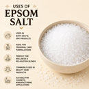 Epsom Salt 55lb | Pure Magnesium Sulfate | Ideal for Bath Soaks, Cosmetic & Personal Care Applications