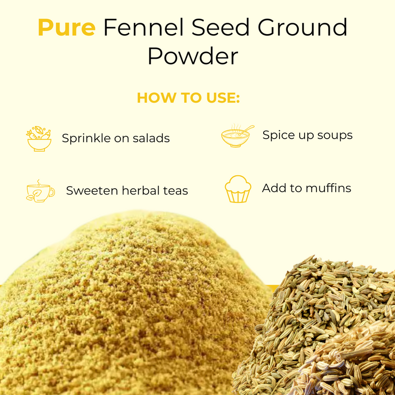 Fennel Seed Ground Powder - Food Items