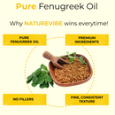 Fenugreek Oil Cold Pressed 100% Pure & Natural | Hair Growth Oil | Moisturizing Oil for Face Hair Skin and Nails