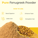 Fenugreek Powder (25 kg) | Food Grade | Methi Dana Powder | for Skin and Hair | 100% Pure and Natural | 55lb Bulk Bag