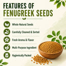 Fenugreek Seeds 55lb | Food Grade Methi Seeds | Ideal for Cooking, Spice Blends & Food Manufacturing