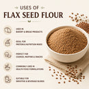 Flax Seed Flour 55lb | Food Grade Ground Flaxseed | Ideal for Baking, Smoothies & Food Manufacturing