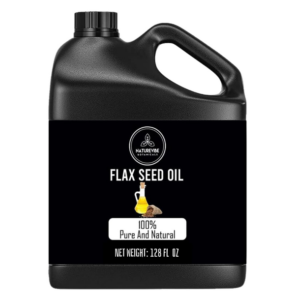 Flaxseed Oil | 100% Pure & Natural | No Additives | No Fillers | Cold Pressed Body Oil | Great for Hair and Skin - 128