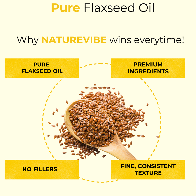 Flaxseed Oil | 100% Pure & Natural | No Additives | No Fillers | Cold Pressed Body Oil | Great for Hair and Skin - 128
