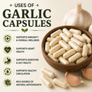 Puranicals Garlic Premium 960 Capsules Non GMO and Gluten Free | Herbal Supplement | 900 mg Per Serving | Made with 100% Pure Garlic Bulb Powder