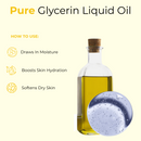 Glycerin Liquid Oil | 100% Pure and Natural Cold Pressed Body Oil | Great for Skin Care and Hair Care