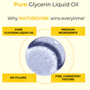 Glycerin Liquid Oil | 100% Pure and Natural Cold Pressed Body Oil | Great for Skin Care and Hair Care