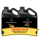 Golden Jojoba Oil & Shea Nut Oil - Bundle of 64 Ounces Each | Hydrating and Nourishing for Skincare and Haircare