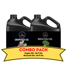 Grapeseed Oil & Broccoli Oil - Bundle of 64 Ounces Each | Hydrating and Nourishing for Skincare and Haircare | Soothes