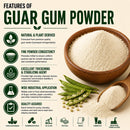 Guar Gum Powder 55lb | Food Grade Thickening Agent | Ideal for Baking, Sauces & Food Manufacturing