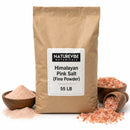 Himalayan Pink Salt Fine Powder 55lb | Bulk Pink Salt for Seasoning, Snacks & Food Manufacturing