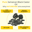 Jamaican Black Castor Oil | 100% Pure and Natural | Great for Skin Care and Hair Care - 128 FL OZ - Health & Beauty