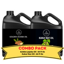 Jojoba Oil & Kukui Nut Oil - Bundle of 64 Ounces Each | Hydrating and Nourishing for Skincare and Haircare | Soothes