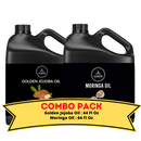 Jojoba Oil & Moringa Oil - Bundle of 64 Ounces Each | Hydrating and Nourishing for Skincare and Haircare | Soothes