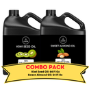 Kiwi Oil & Sweet Almond Oil - 64 Ounce Bundle | Nourishing Revitalizing and Silkening for Skincare and Haircare