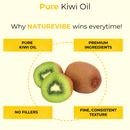 Kiwi Seed Oil 100% Pure & Natural by Naturevibe Botanicals | Cold Pressed | Great for Skincare and Haircare | Used