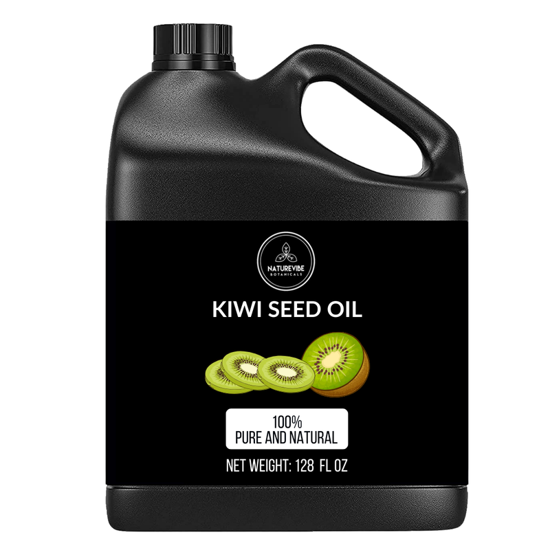 Kiwi Seed Oil 100% Pure & Natural by Naturevibe Botanicals | Cold Pressed | Great for Skincare and Haircare | Used