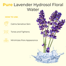 Lavender Hydrosol Floral Water by Naturevibe Botanicals | 100% Pure & Natural Lavender Hydrosol | Facial Toner Great