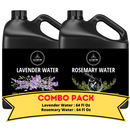 Lavender Water & Rosemary Water - Bundle of 64 Ounces Each Liquid Toner | Hydrating Mist for Face and Hair | Soothes