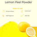 Lemon Peel Powder (25 kg) | Food Grade | 100% Pure and Natural | Antioxidant - Health & Beauty