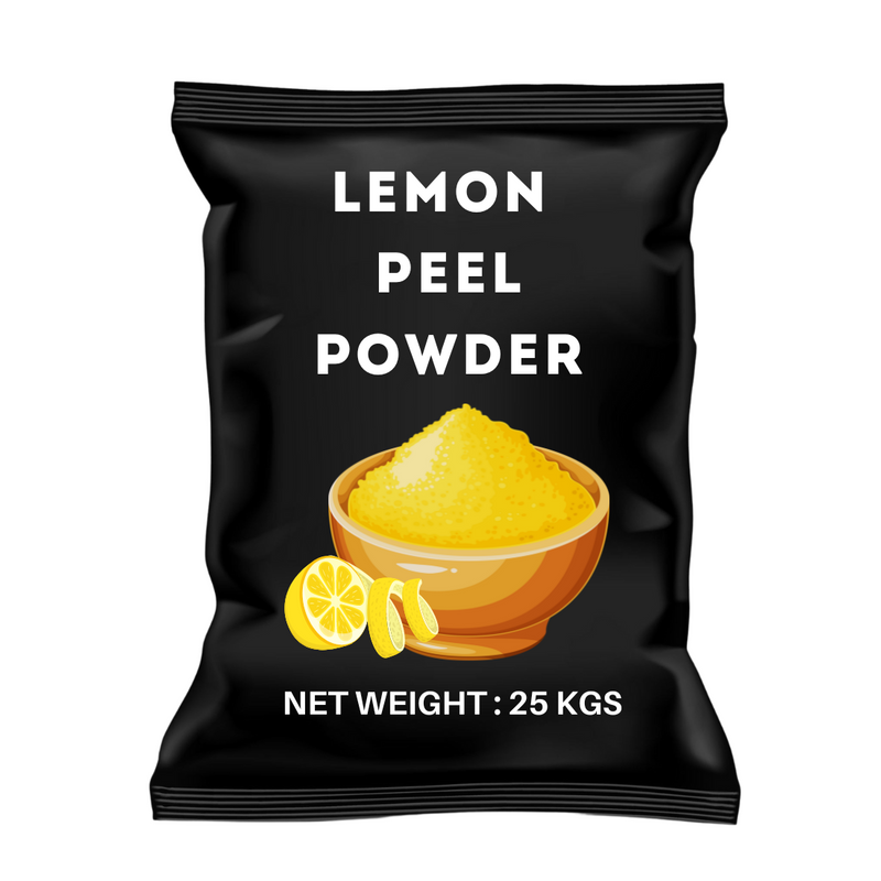 Lemon Peel Powder (25 kg) | Food Grade | 100% Pure and Natural | Antioxidant - Health & Beauty