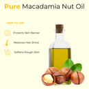 Macadamia Nut Oil Cold Pressed | 100% Pure & Natural | Great for Hair & Skin | Body Oil - 128 FL OZ - Health & Beauty