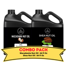 Macadamia Nut Oil & Shea Nut Oil - Bundle of 64 Ounces Each | Hydrating and Nourishing for Skincare and Haircare